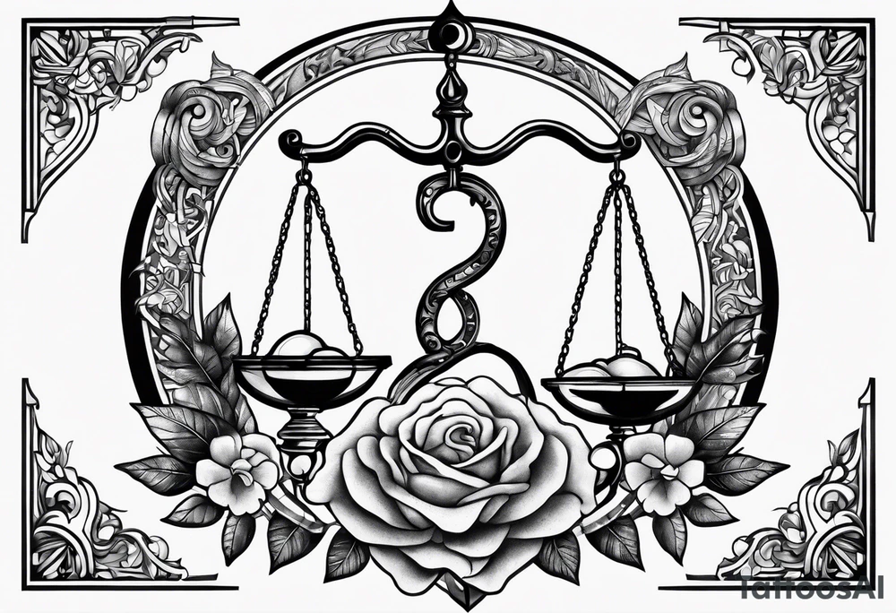 i want a libra holding on side the brain and on the other side the heart tattoo idea