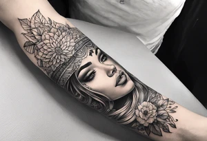 Horizontal long thin inner arm tattoo tattoo idea