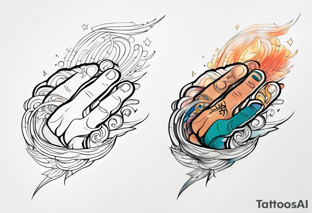 Finger of god tattoo idea