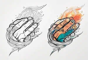 Finger of god tattoo idea