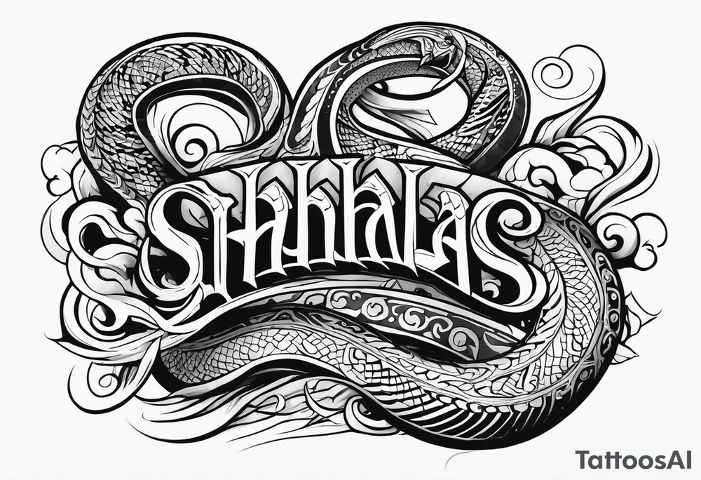 Valhalla serpent tattoo idea