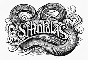 Valhalla serpent tattoo idea
