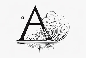 tattoo that includes the letters: A, K, E, O tattoo idea