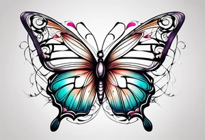 Butterflies tattoo idea