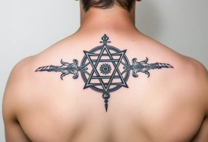 Ambigram of memento mori and gam ze yaavor tattoo idea