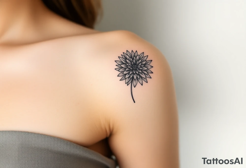 chrysanthemum tattoo idea