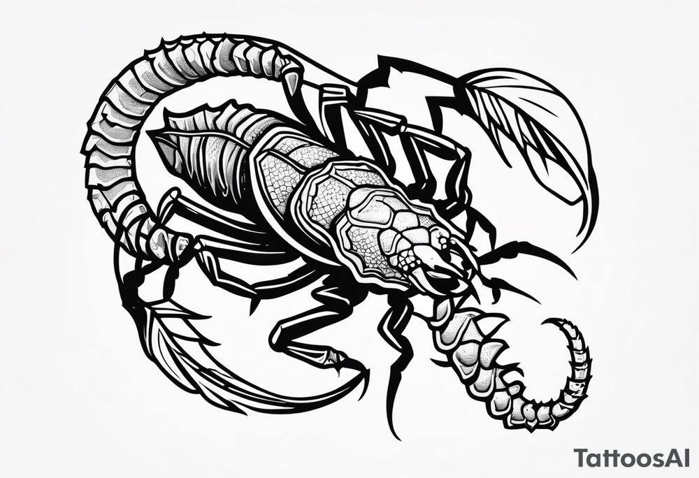 borneo scorpion tattoo idea