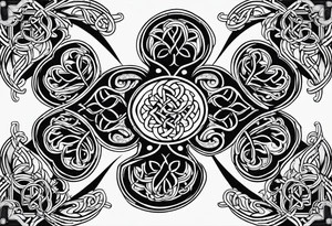4 leaf clover celtic tattoo idea