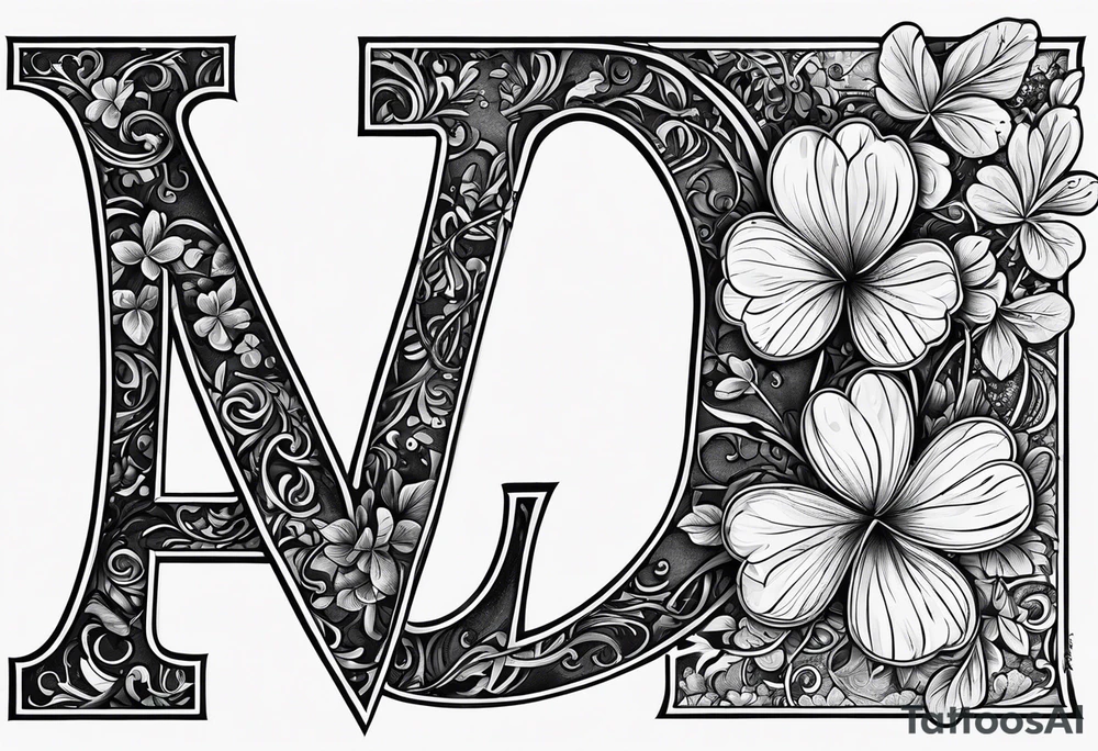 the word Honor Love Respect the numbers 3 1 7 and a four leaf clover tattoo idea