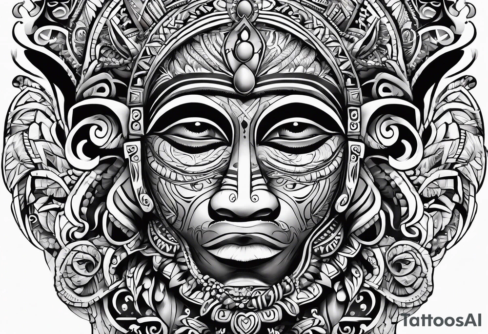 Taino, Puerto Rican, tribal tattoo idea