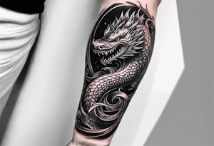 Leviathan forearm tattoo tattoo idea