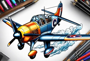 Fight for your aviation dreams tattoo idea