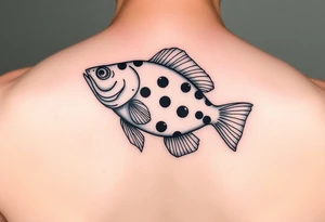 Beta fish with ladybug spots tattoo idea