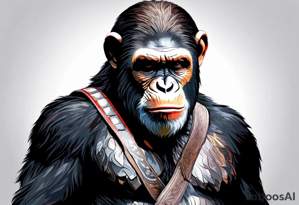 Caesar from the movie planet of the apes tattoo idea