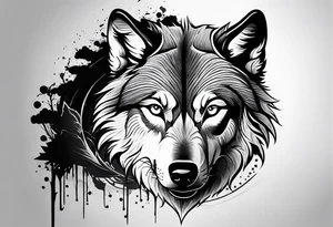 Wolf tattoo idea