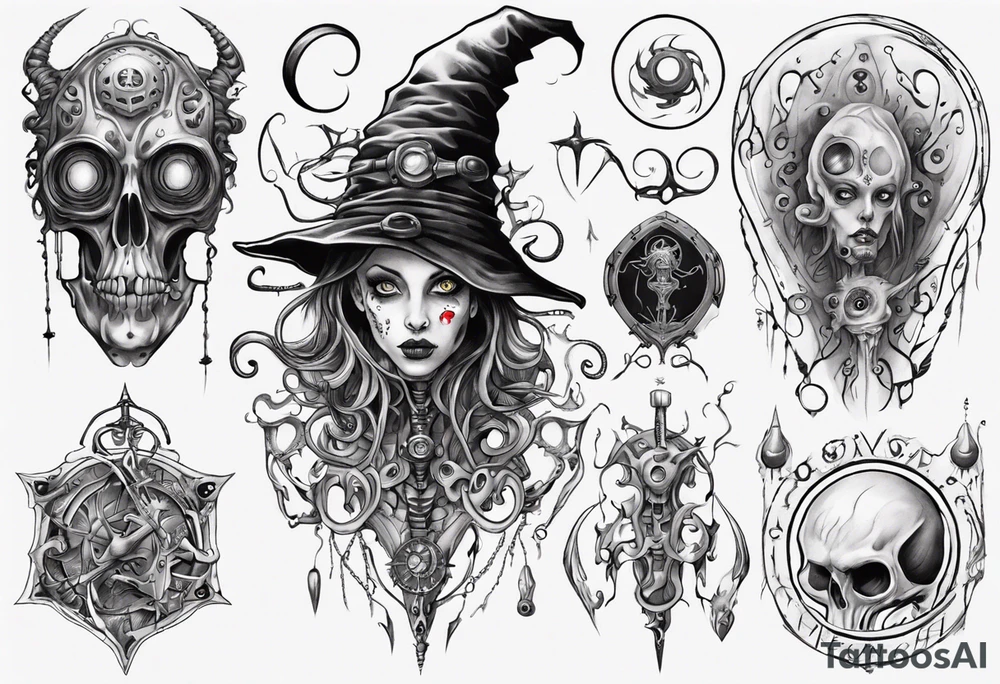 witch tattoo idea