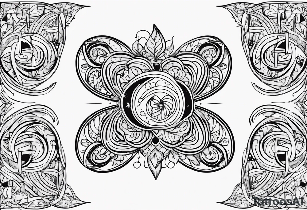 Q WORD,SIMPLE,PINIS tattoo idea