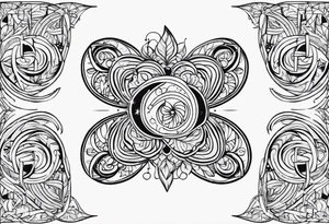 Q WORD,SIMPLE,PINIS tattoo idea