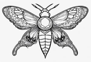 Borboletas e tartarugas tranquilas tattoo idea