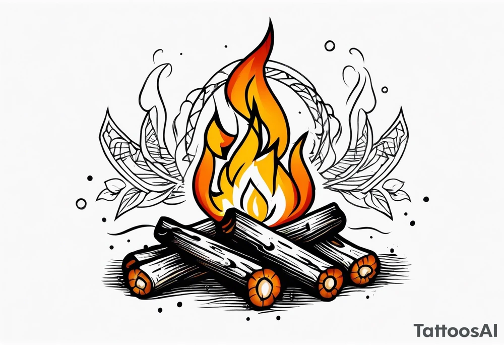 Bonfire tattoo idea