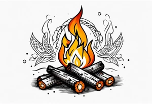Bonfire tattoo idea
