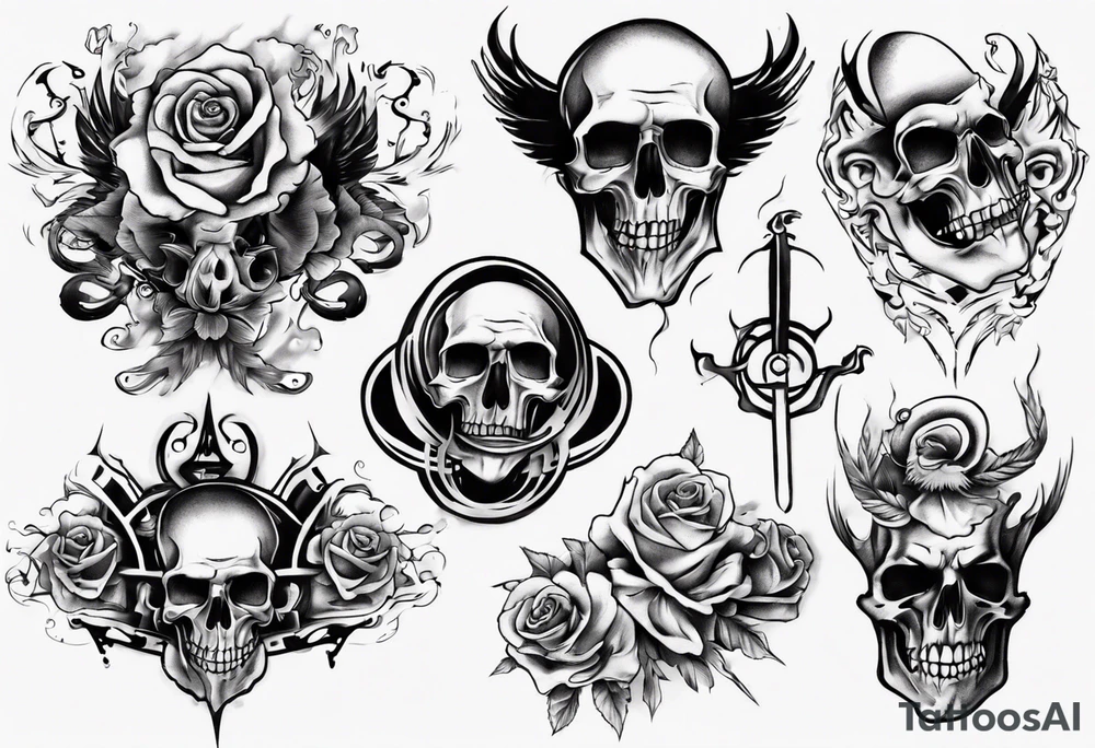 ganster tattoo for back tattoo idea