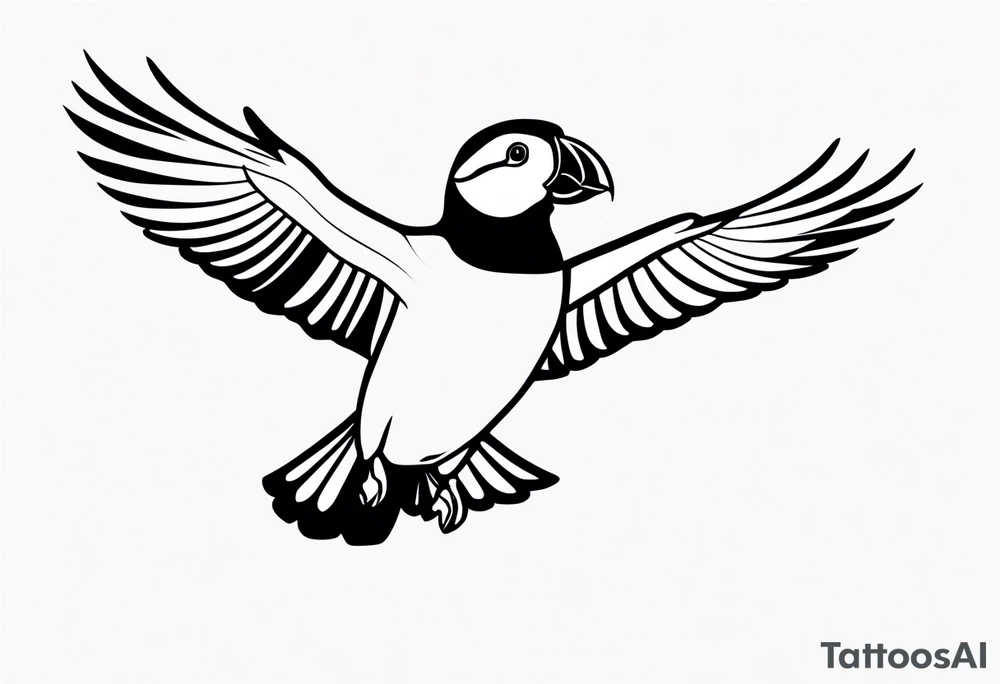 a flying puffin without background - forarm Tattoo tattoo idea a flying puffin without background - forarm Tattoo tattoo idea