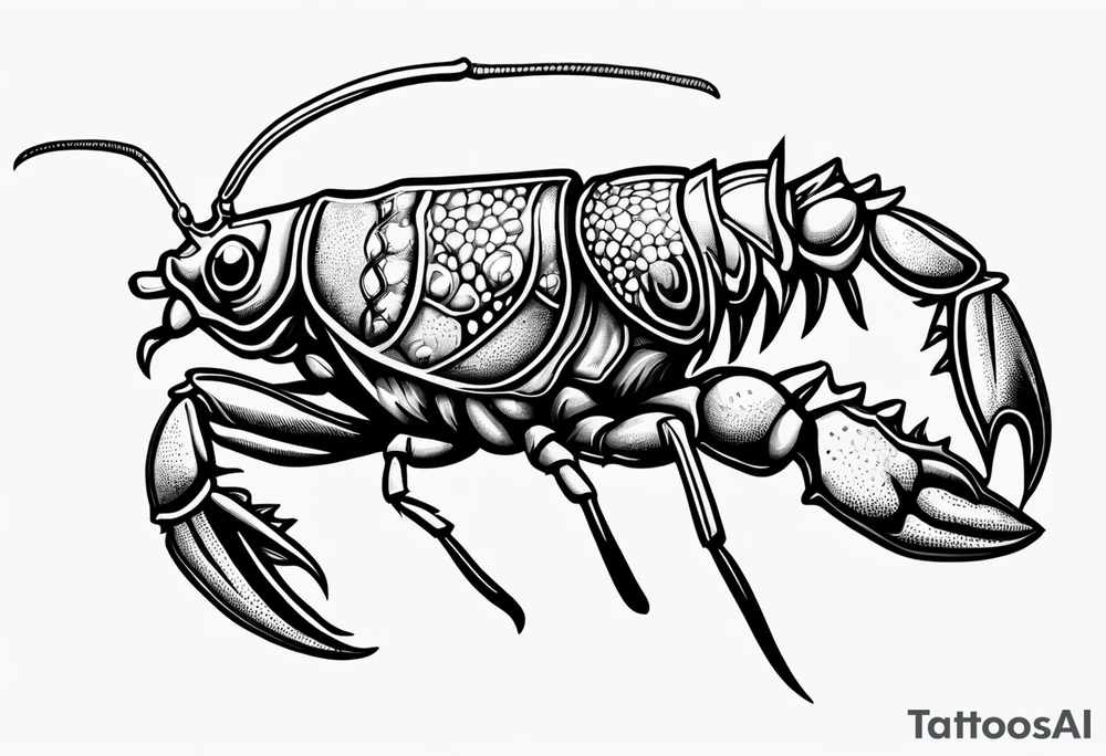 Crayfish tattoo idea