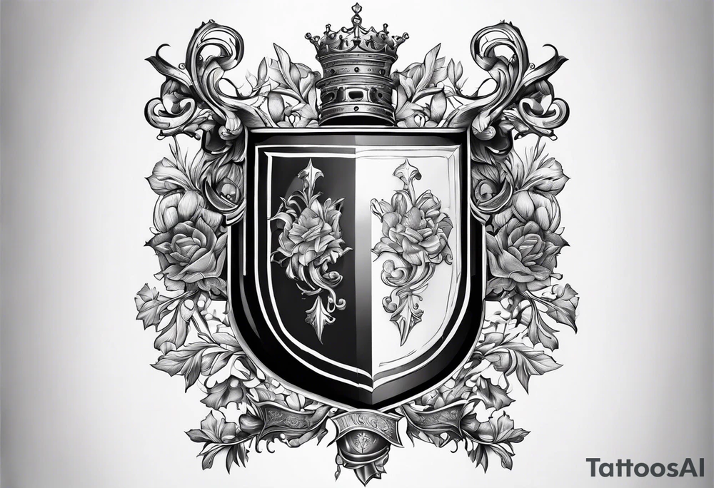 sanguis et vulnera coat of arms tattoo idea