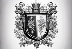 sanguis et vulnera coat of arms tattoo idea