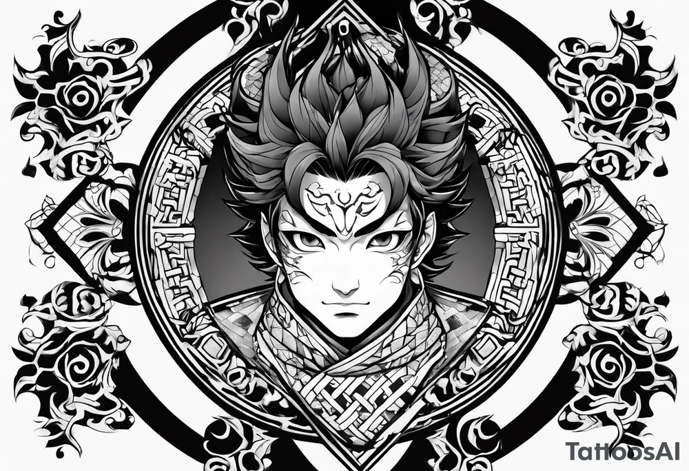 Demon Slayer tanjiro tattoo idea