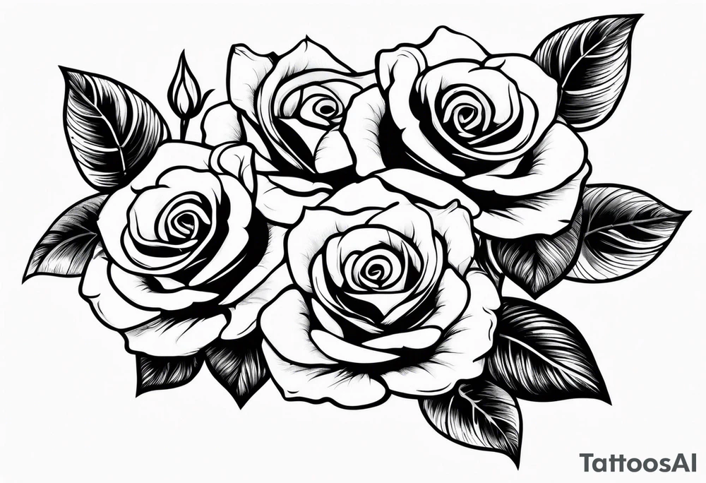 Three roses tattoo idea