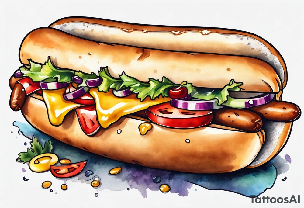hot dog tattoo idea