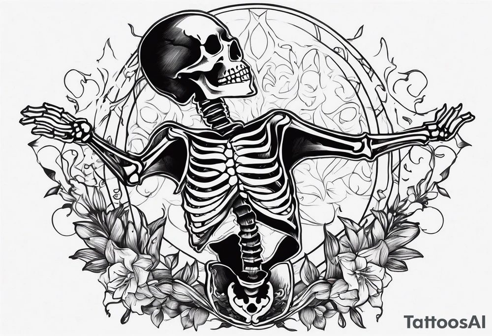 Skeleton Dancing tattoo idea