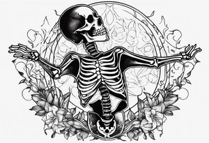 Skeleton Dancing tattoo idea
