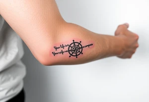 your life is a map with no compass tattoo idea