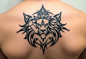Leo zodiac sign tattoo idea