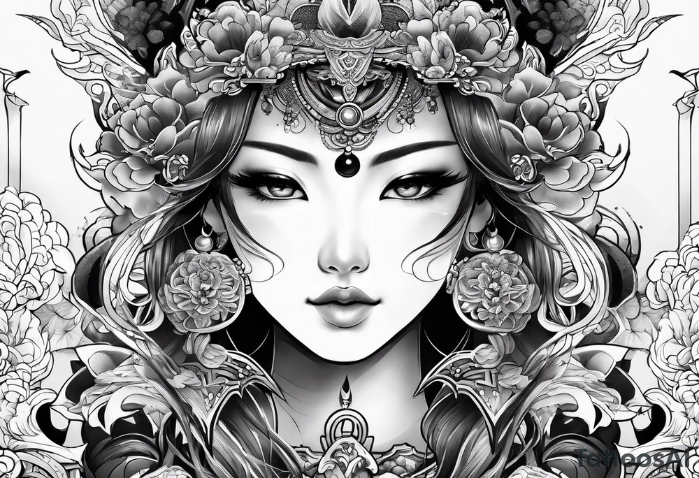 the word ganbatte from japan tattoo idea