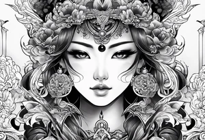 the word ganbatte from japan tattoo idea