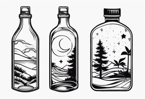 SPIRIT IN BOTTLE tattoo idea