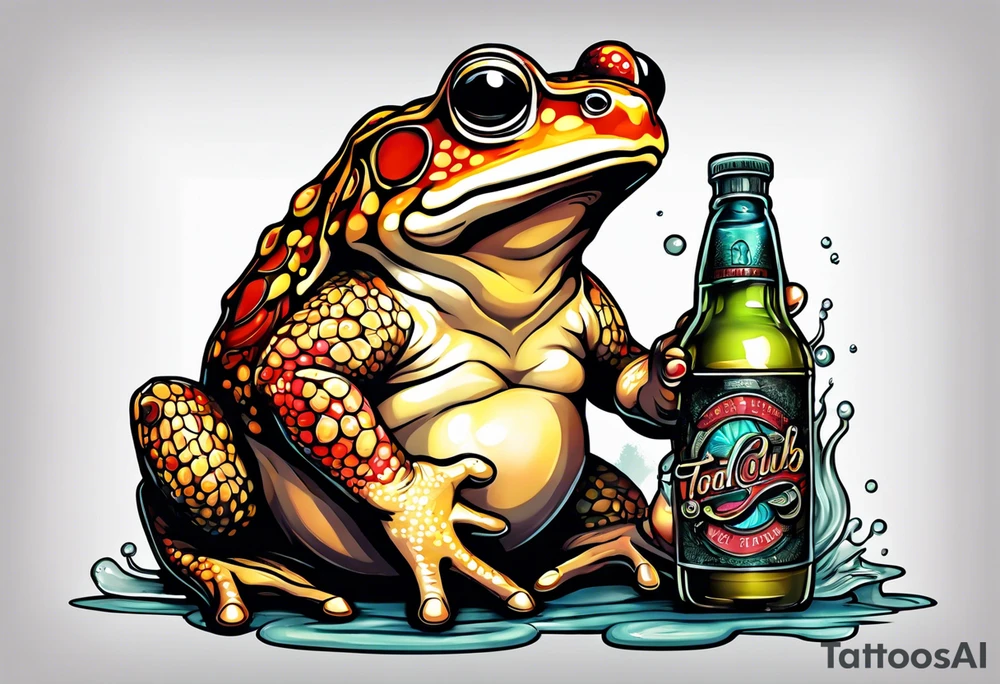 Toad holding Fight Club bar of soap tattoo idea