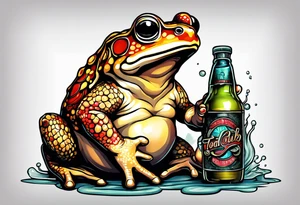 Toad holding Fight Club bar of soap tattoo idea