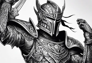 Rerebrace armor tattoo idea