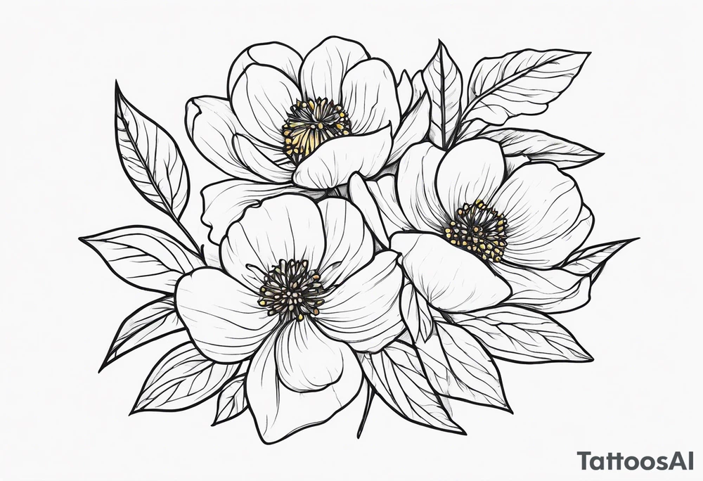 March birth flower tattoo idea