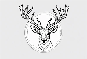 Reindeer antlers tattoo idea