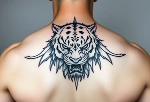 một khuông mặt được vẽ bởi những mũi tên lớn và nhỏ đang xen vào nhau tattoo idea