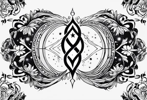 galaxy as an infinity symbol tattoo idea