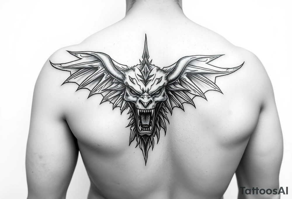 Black and white. Left arm tattoo which starts at the elbow and goes all the way up to the shoulder. The tattoo should exemplify power, strength and dominance.

LEFT ARM!!! tattoo idea