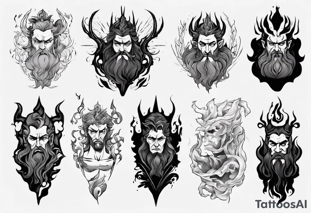 greek god Hades tattoo idea