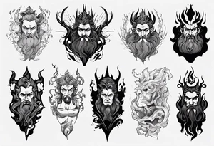 greek god Hades tattoo idea